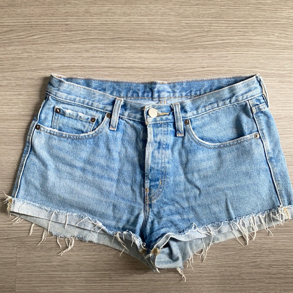 BDG Jean shorts, light wash, lightly worn